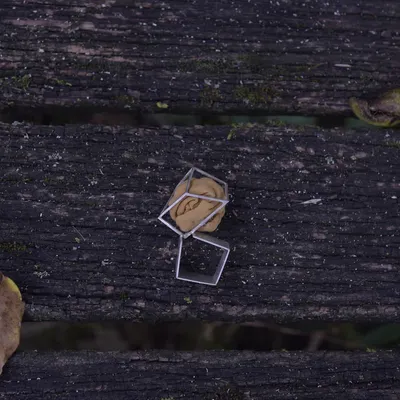 Ring mit auswechselbarem Stoff